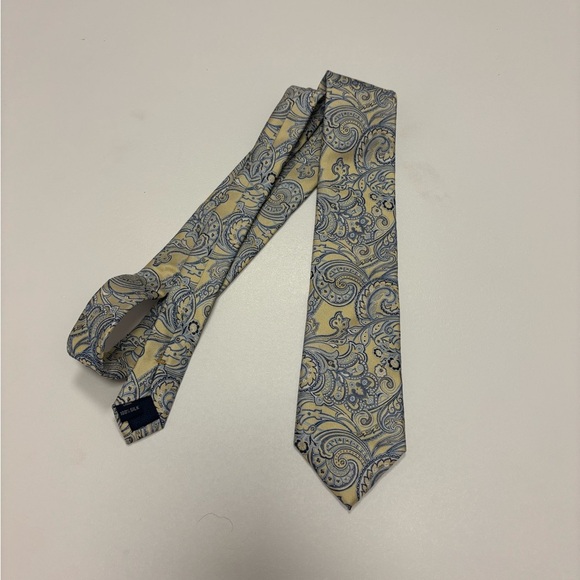 Nautica Men’s Paisley Silk Tie Blue Yellow Classic Formal - Picture 1 of 2